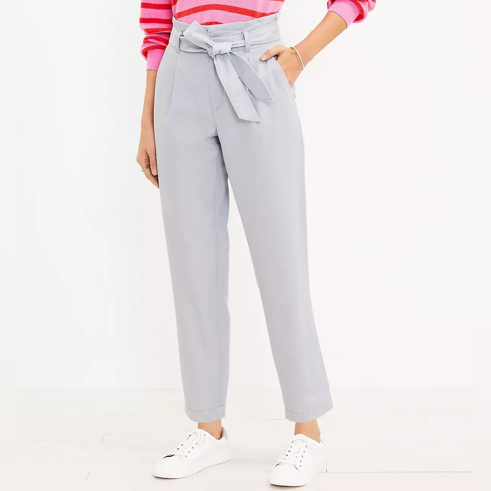 Loft Paperbag Taper Pants